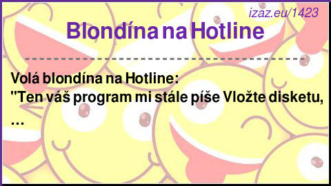 
Blondína na Hotline
