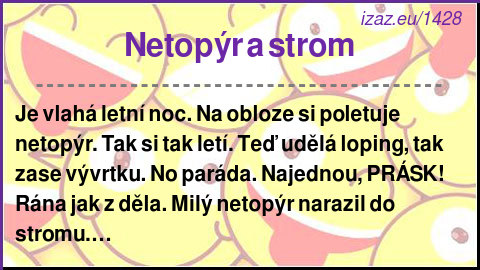 
Netopýr a strom
