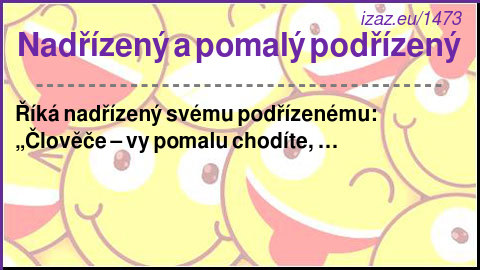 
Nadřízený a pomalý podřízený
