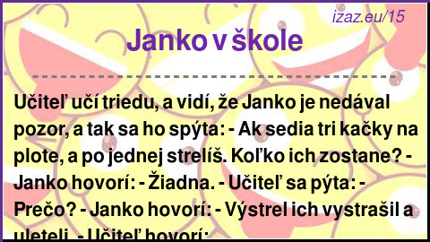 Janko v škole