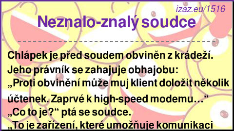
Neznalo-znalý soudce
