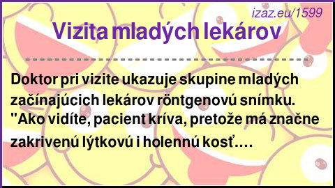 
Vizita mladých lekárov
