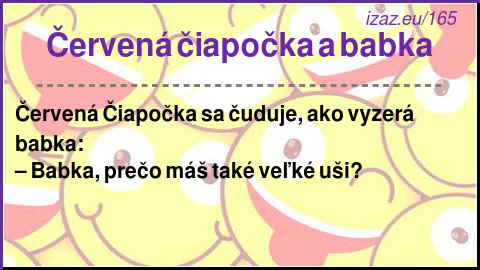 Červená čiapočka a babka