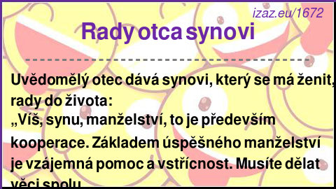 
Rady otca synovi
