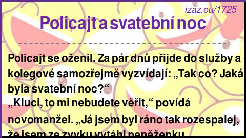 
Policajt a svatební noc
