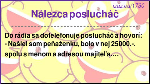 
Nálezca poslucháč
