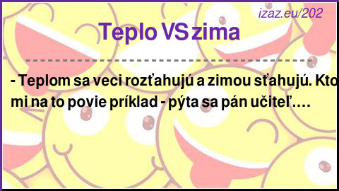 Teplo VS zima