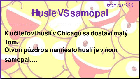 Husle VS samopal