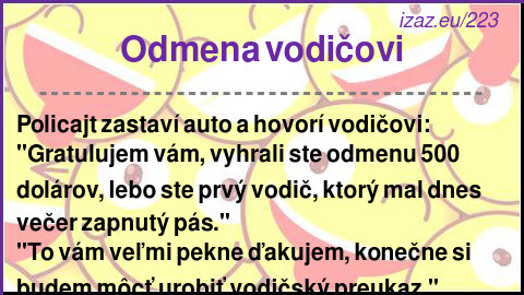 Odmena vodičovi