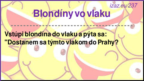 Blondíny vo vlaku