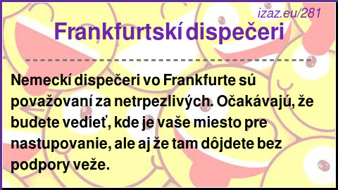 
Frankfurtskí dispečeri

