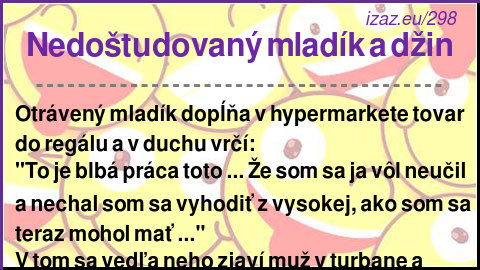 
Nedoštudovaný mladík a džin
