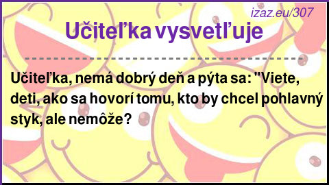 Učiteľka vysvetľuje