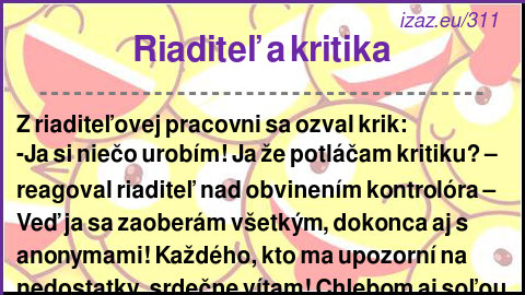
Riaditeľ a kritika

