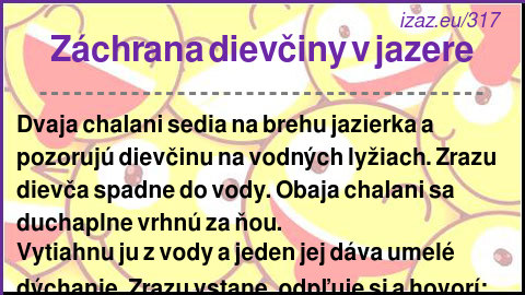 
Záchrana dievčiny v jazere
