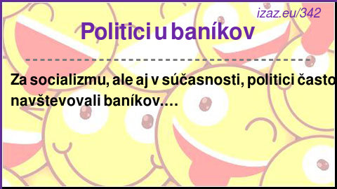 
Politici u baníkov
