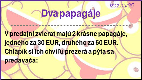 Dva papagáje