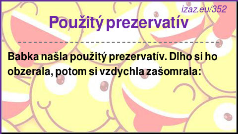 
Použitý prezervatív
