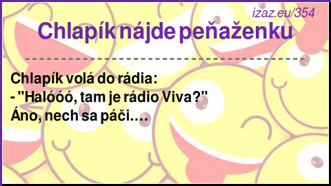 
Chlapík nájde peňaženku
