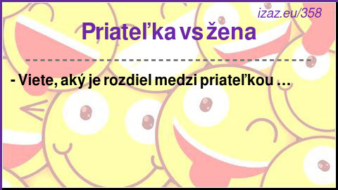 
Priateľka vs žena
