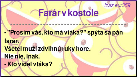 
Farár v kostole
