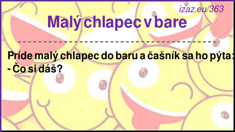 
Malý chlapec v bare
