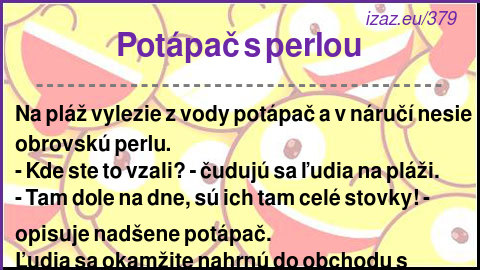 
Potápač s perlou
