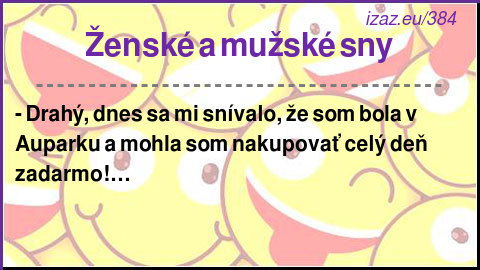 
Ženské a mužské sny
