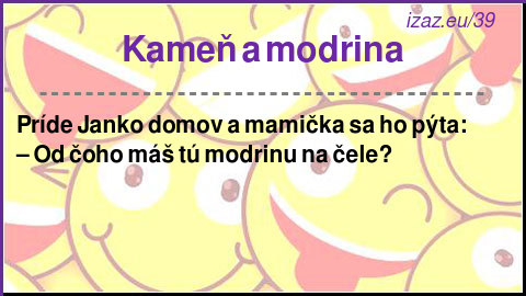 Kameň a modrina