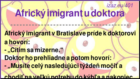 
Africký imigrant u doktora
