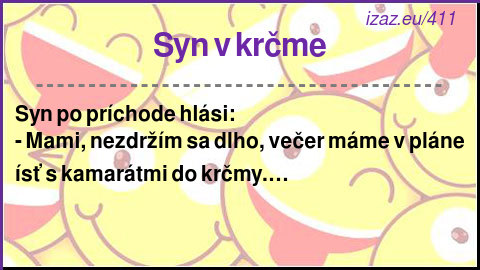 
Syn v krčme
