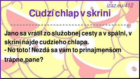 
Cudzí chlap v skrini
