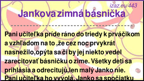 Jankova zimná básnička