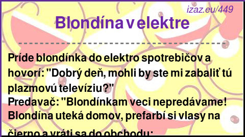 Blondína v elektre