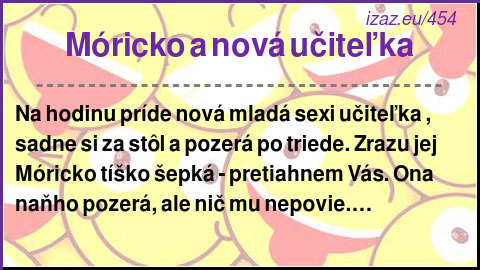 Móricko a nová učiteľka