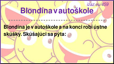 Blondína v autoškole