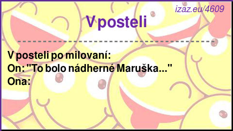 
V posteli
