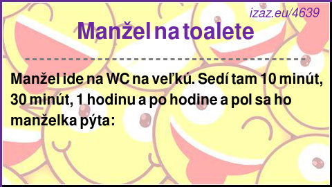 
Manžel na toalete
