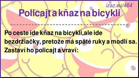 Policajt a kňaz na bicykli