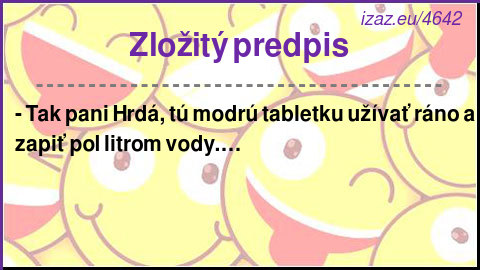 
Zložitý predpis
