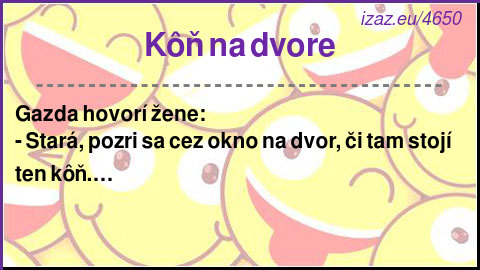 
Kôň na dvore
