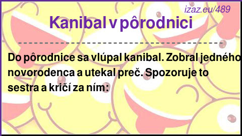 Kanibal v pôrodnici