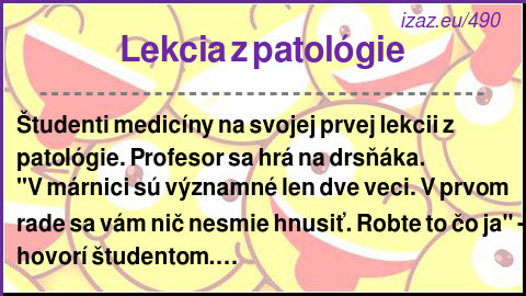 Lekcia z patológie