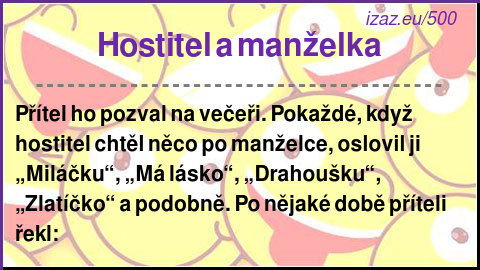 Hostitel a manželka