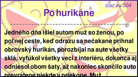 Po hurikáne