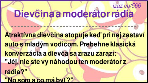 Dievčina a moderátor rádia