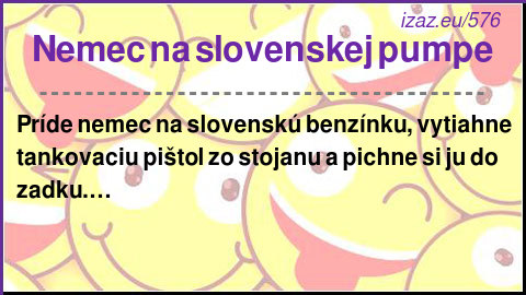 Nemec na slovenskej pumpe