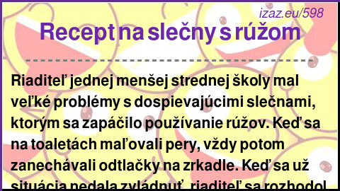 Recept na slečny s rúžom