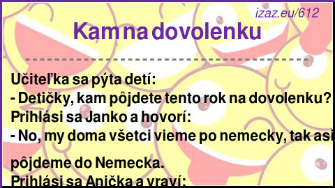 Kam na dovolenku