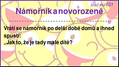 Námořník a novorozeně